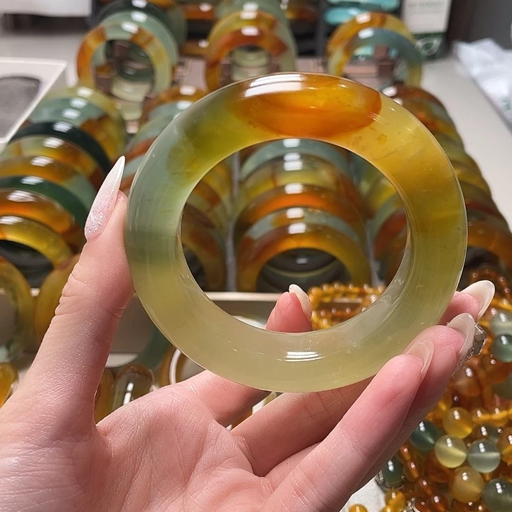 蛇纹石玉未镶嵌手镯56.2