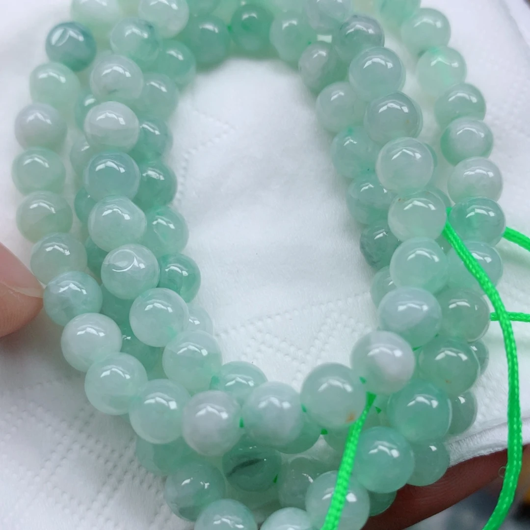 翡翠未镶嵌颈饰珠珠