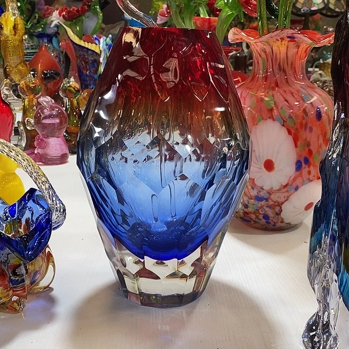 水晶花瓶高31厘米口径5厘米