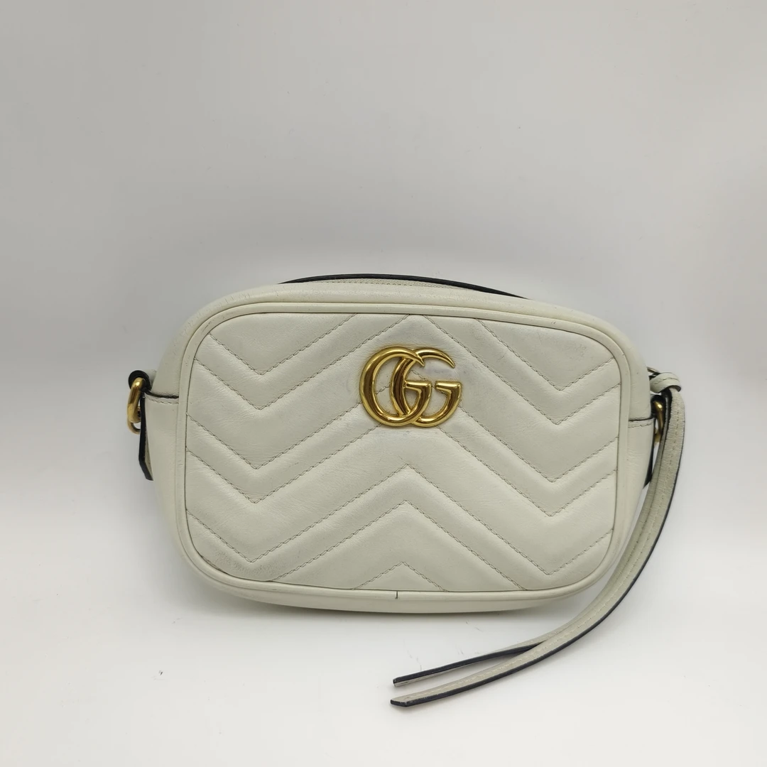 95新 GUCCI/古驰 古驰白色马蒙相机