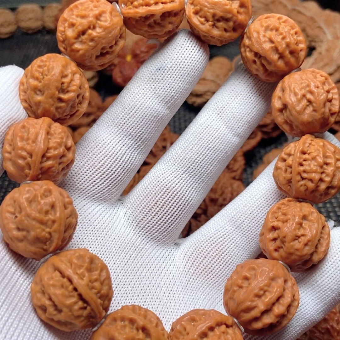 吊坠文玩核桃粗筋八棱手串