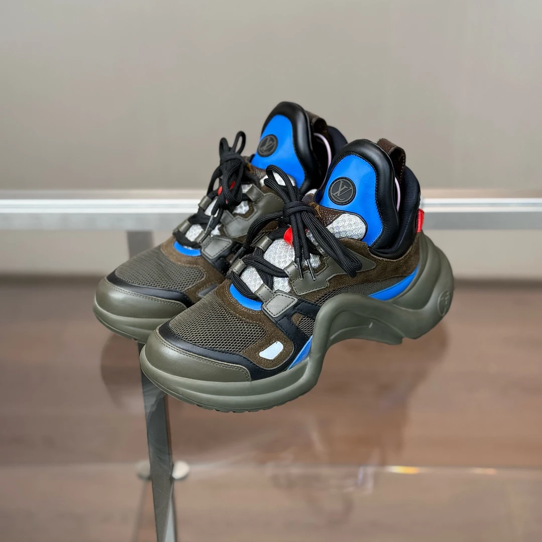 99新 LouisVuitton/路易威登 葡萄籽奢潮/双鞋舌拱桥老爹鞋/37