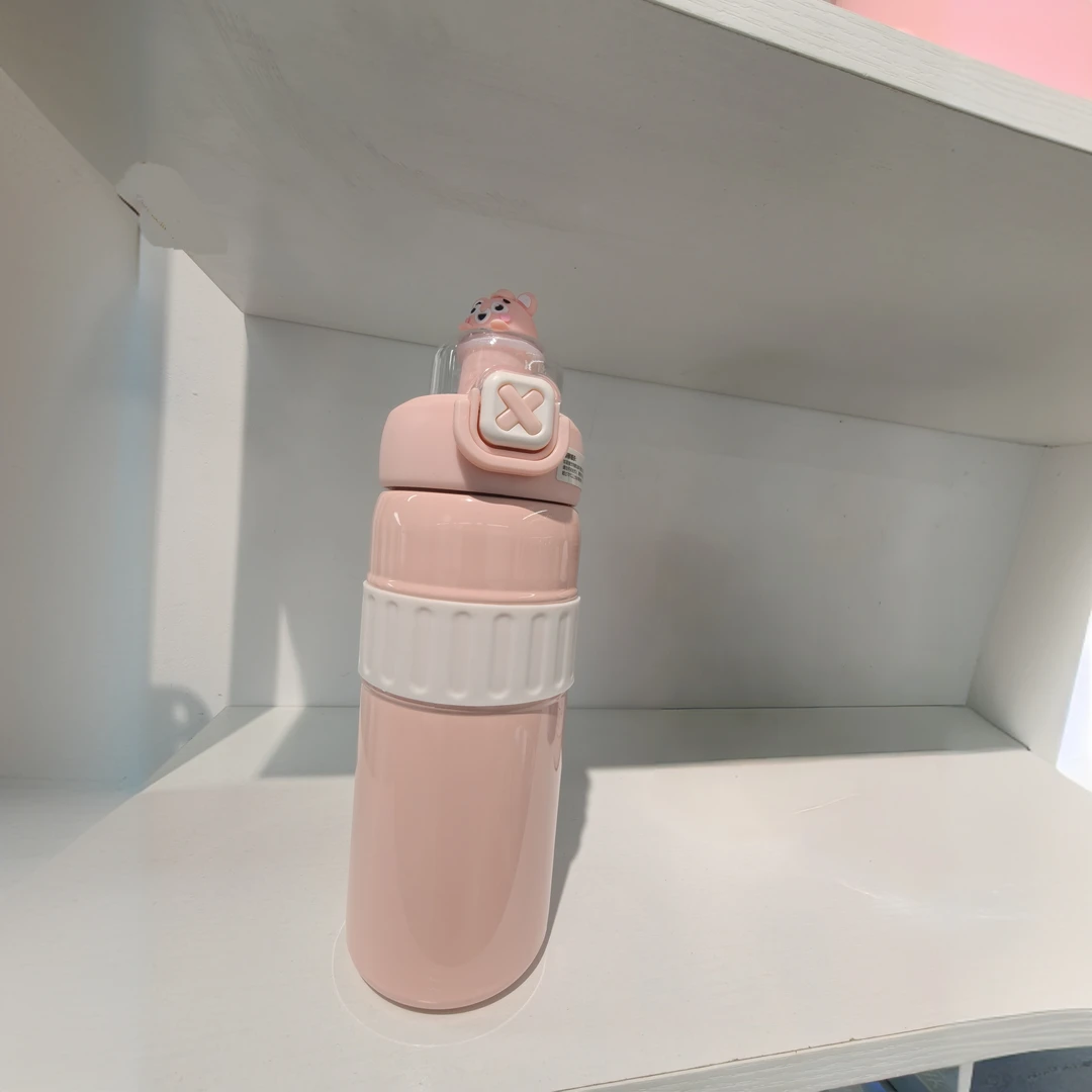 高颜值大容量运动便携316不锈钢学生吸管保温杯