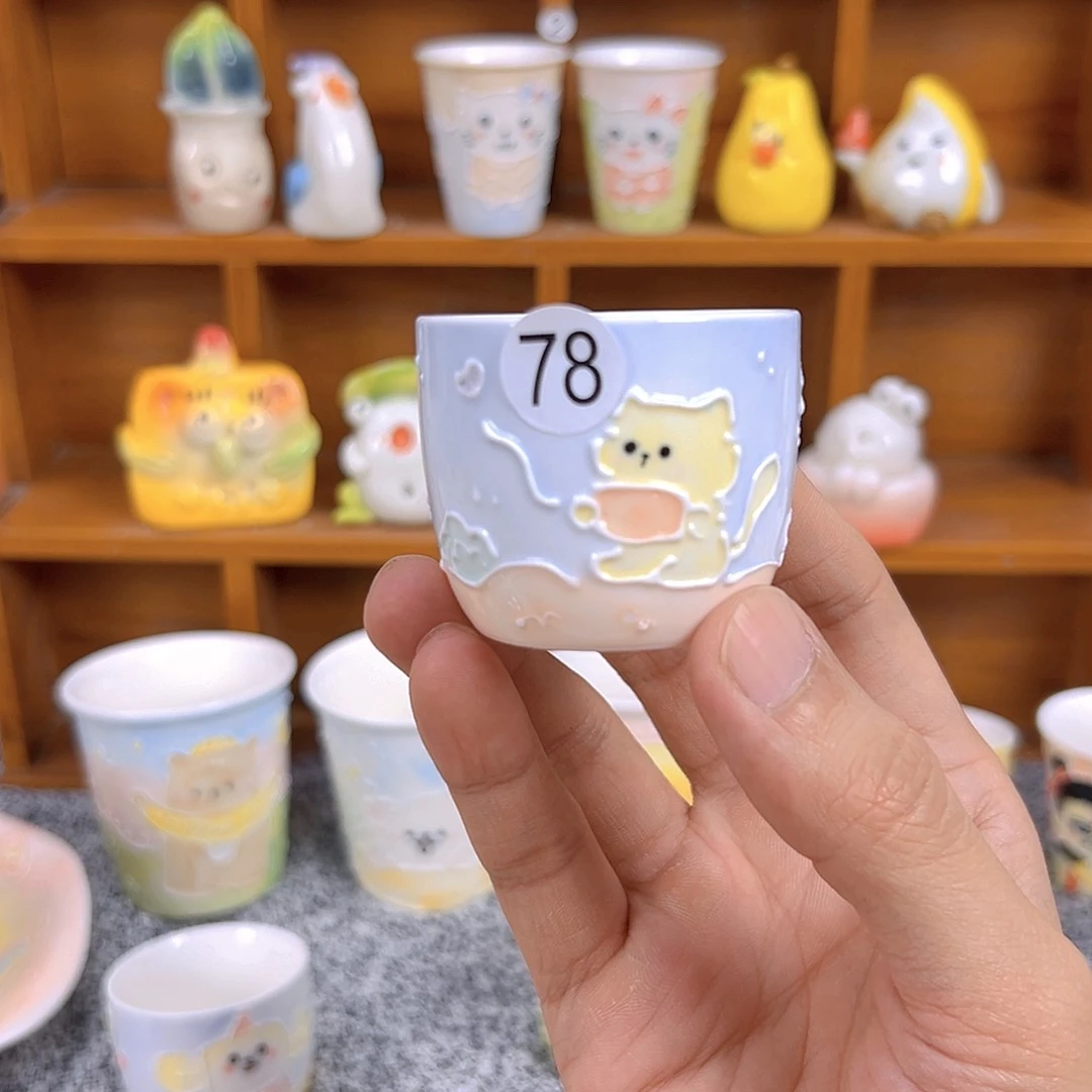 摆件纯手工陶瓷小摆件78