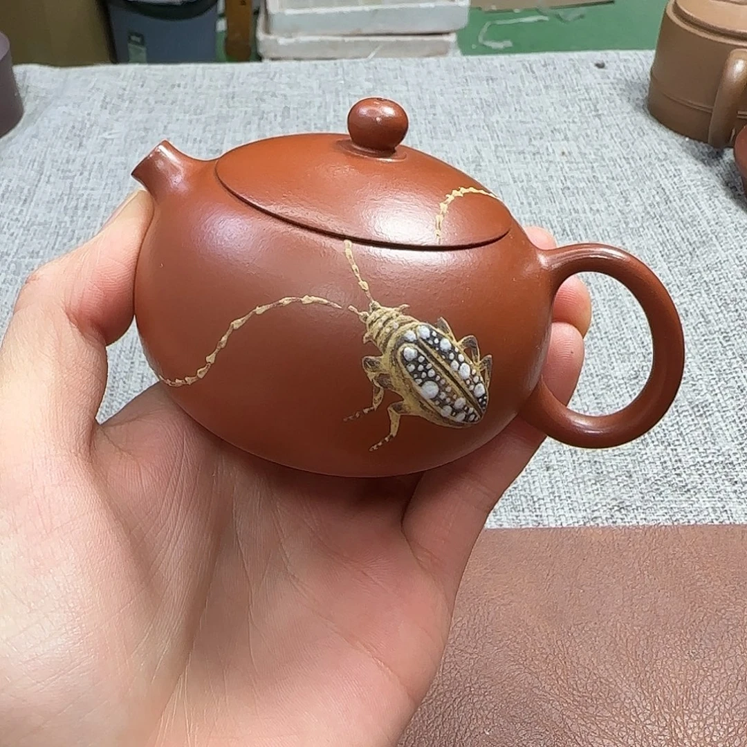 紫砂茶壶民间手艺人全手工制作