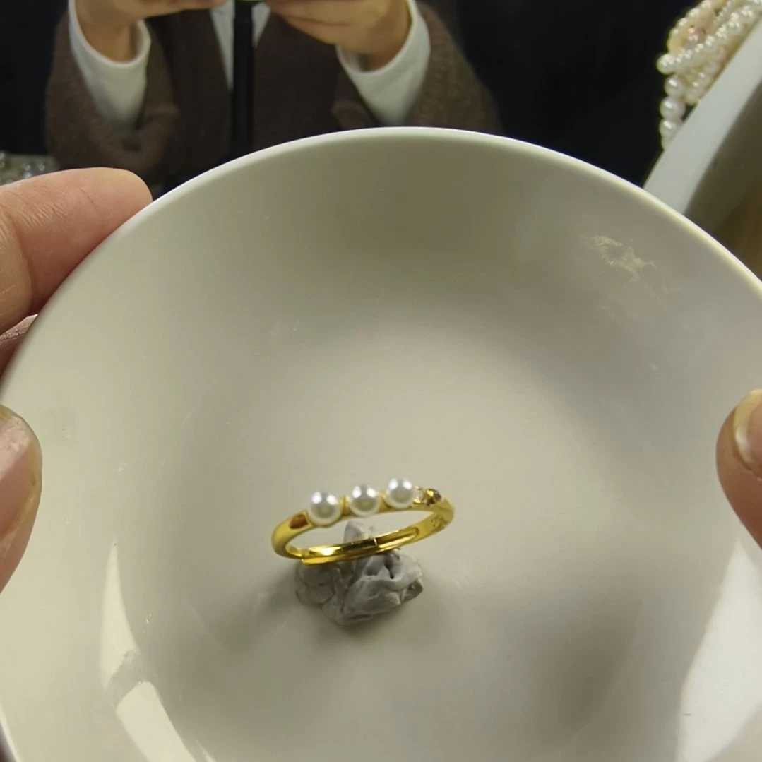 耳饰淡水珍珠银S925镶嵌