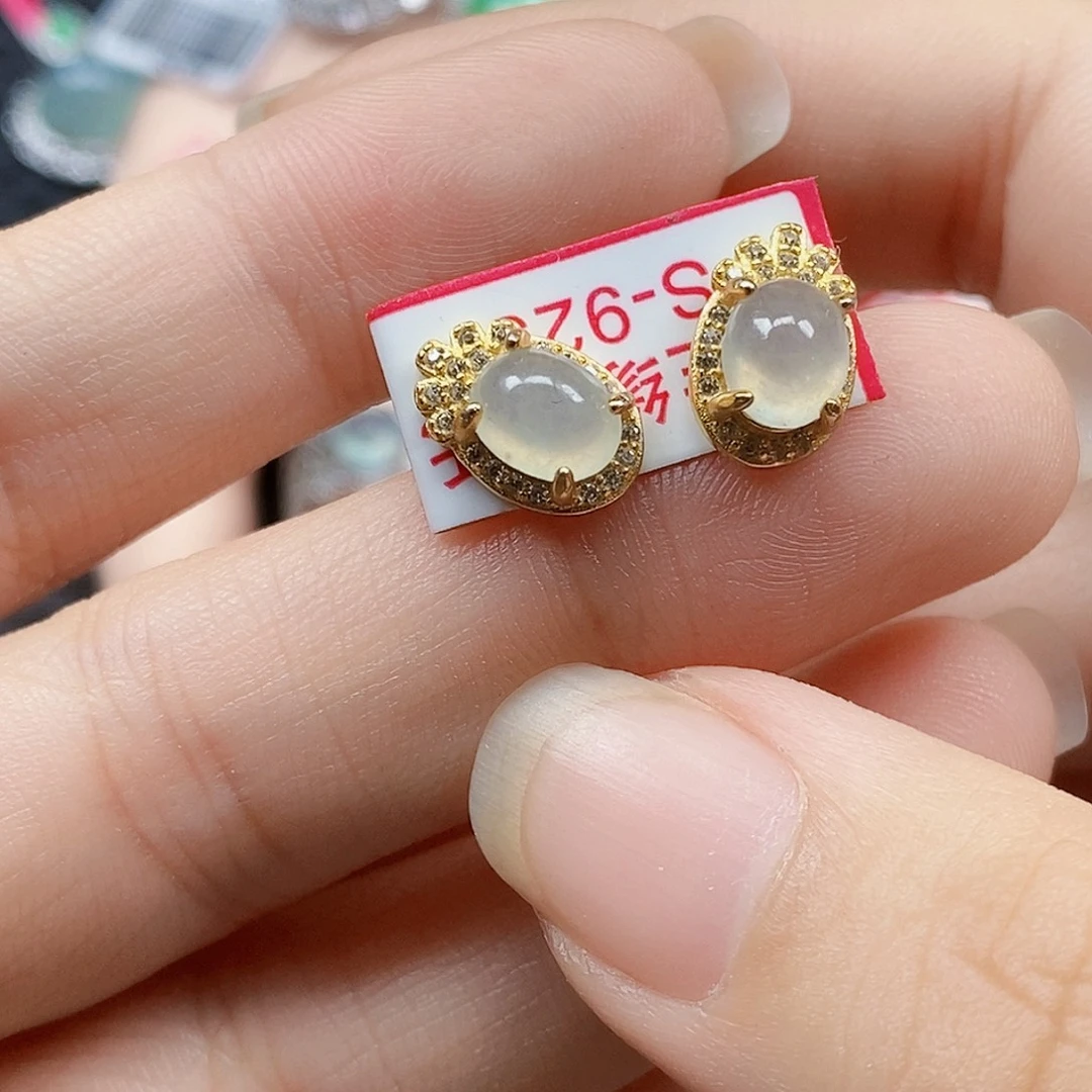 翡翠银S925镶嵌戒指