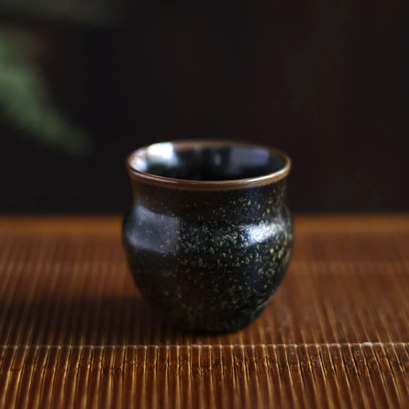 【野陶器】 茶叶末-黄丽君-小翁杯（Q4711）