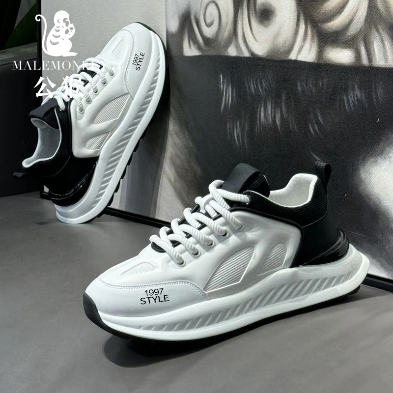 公猴男鞋·新款透气低帮时尚休闲鞋子男款百搭增高阿甘老爹鞋RZ123