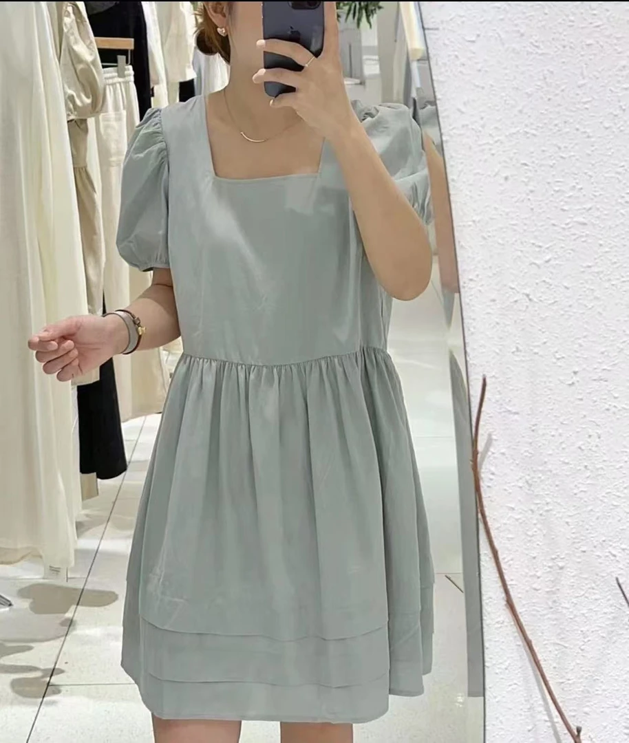 【YZ•衣系列】NN256-时尚女装设计感新款连衣裙法式收腰气质显瘦