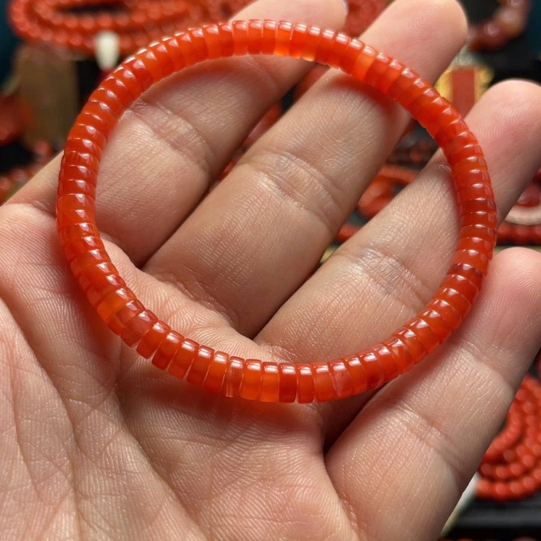 南红玛瑙未镶嵌串5.5mm
