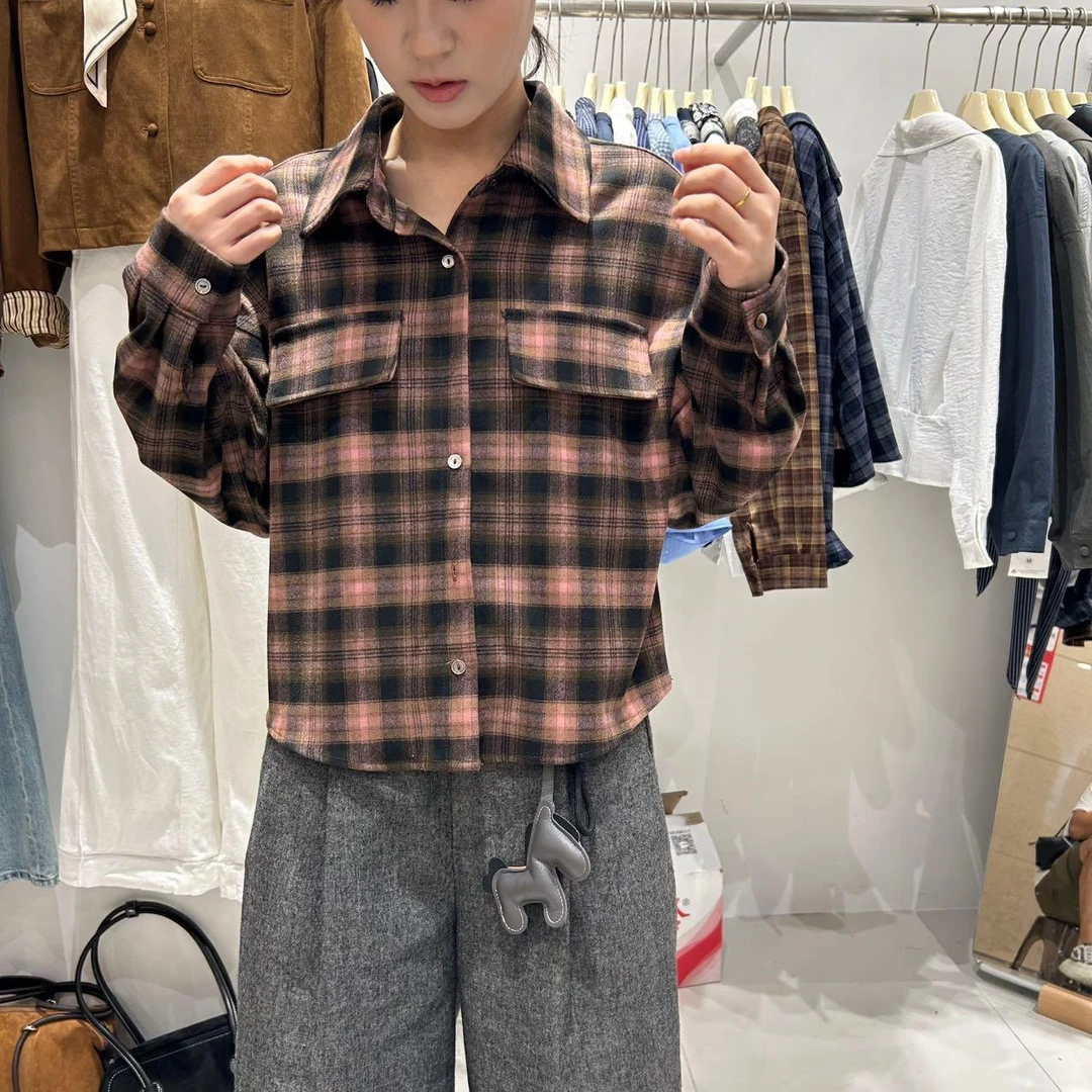 新款早秋韩版开衫衬衫98173