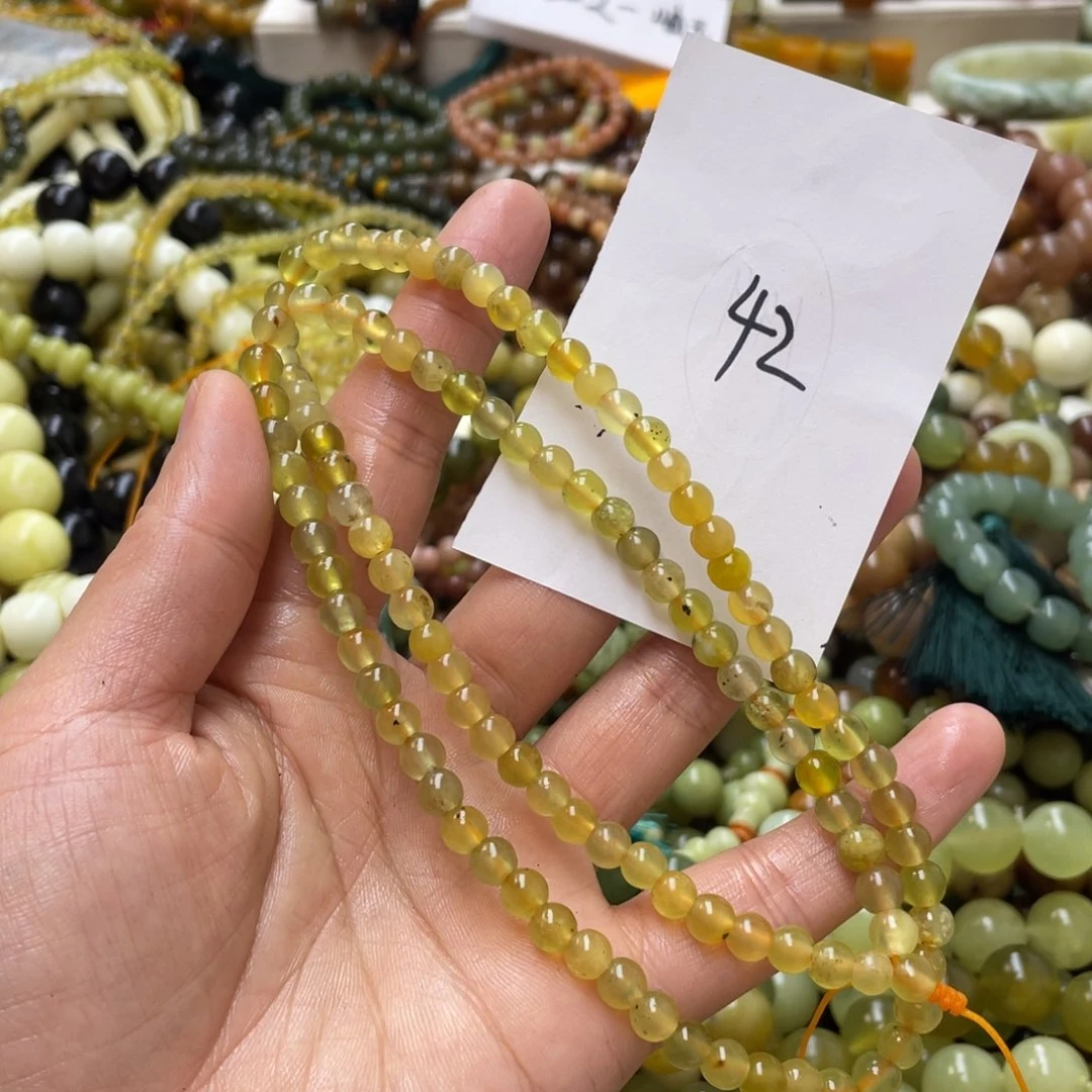 蛇纹石玉手链未镶嵌