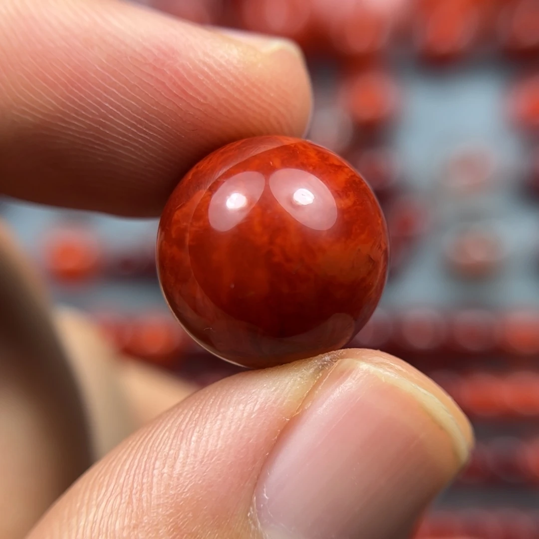 南红玛瑙未镶嵌珠宝奇石尺寸16.1锦红火焰红