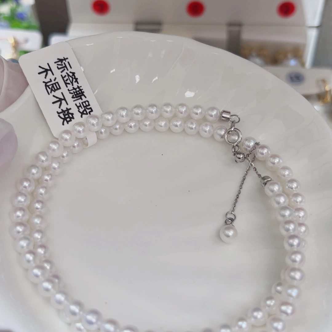 银S925镶嵌淡水珍珠耳饰