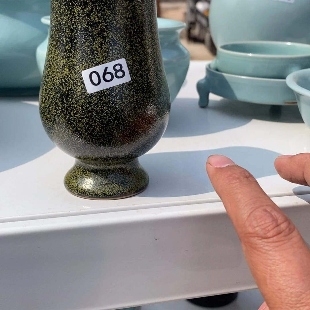 摆件o*抱朴汝瓷仿古微瑕