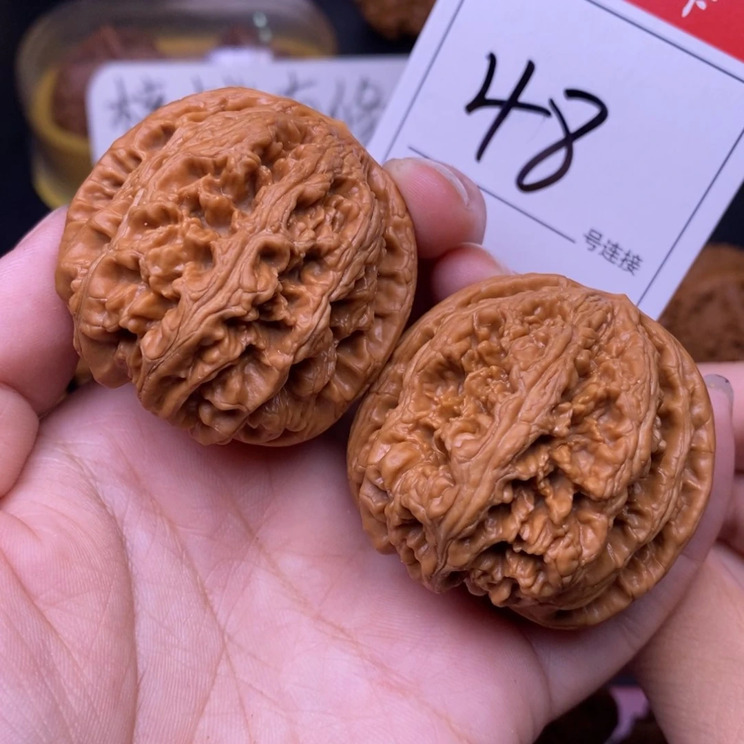 文玩核桃把件48粗筋4.5