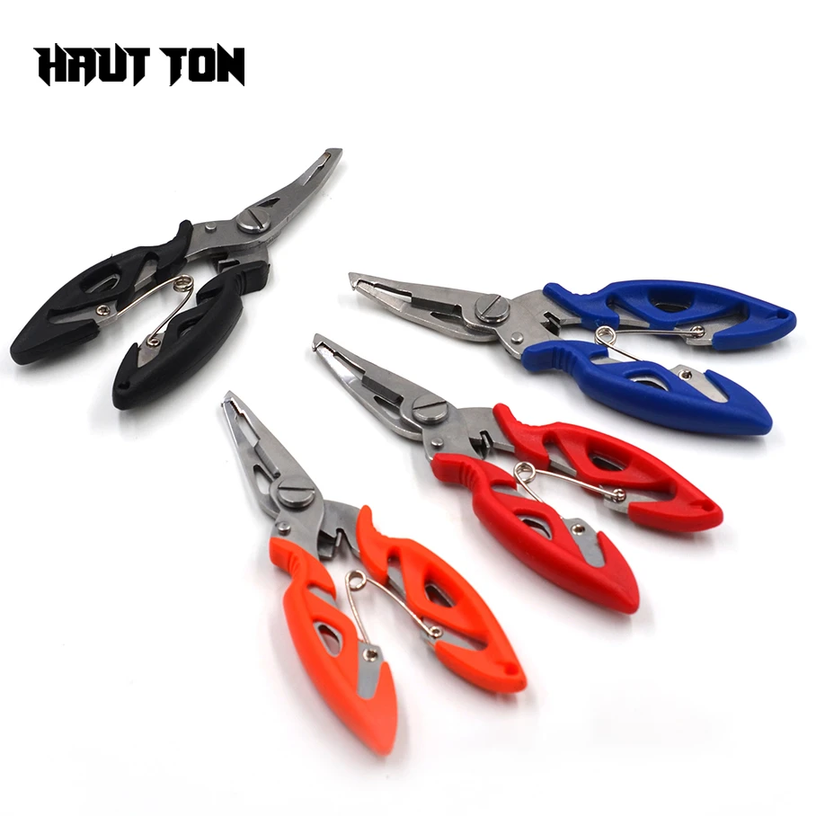 皓顿电镀七彩多功能路亚钳不锈钢钓鱼钳取钩器剪线绑钩钳子控鱼钳