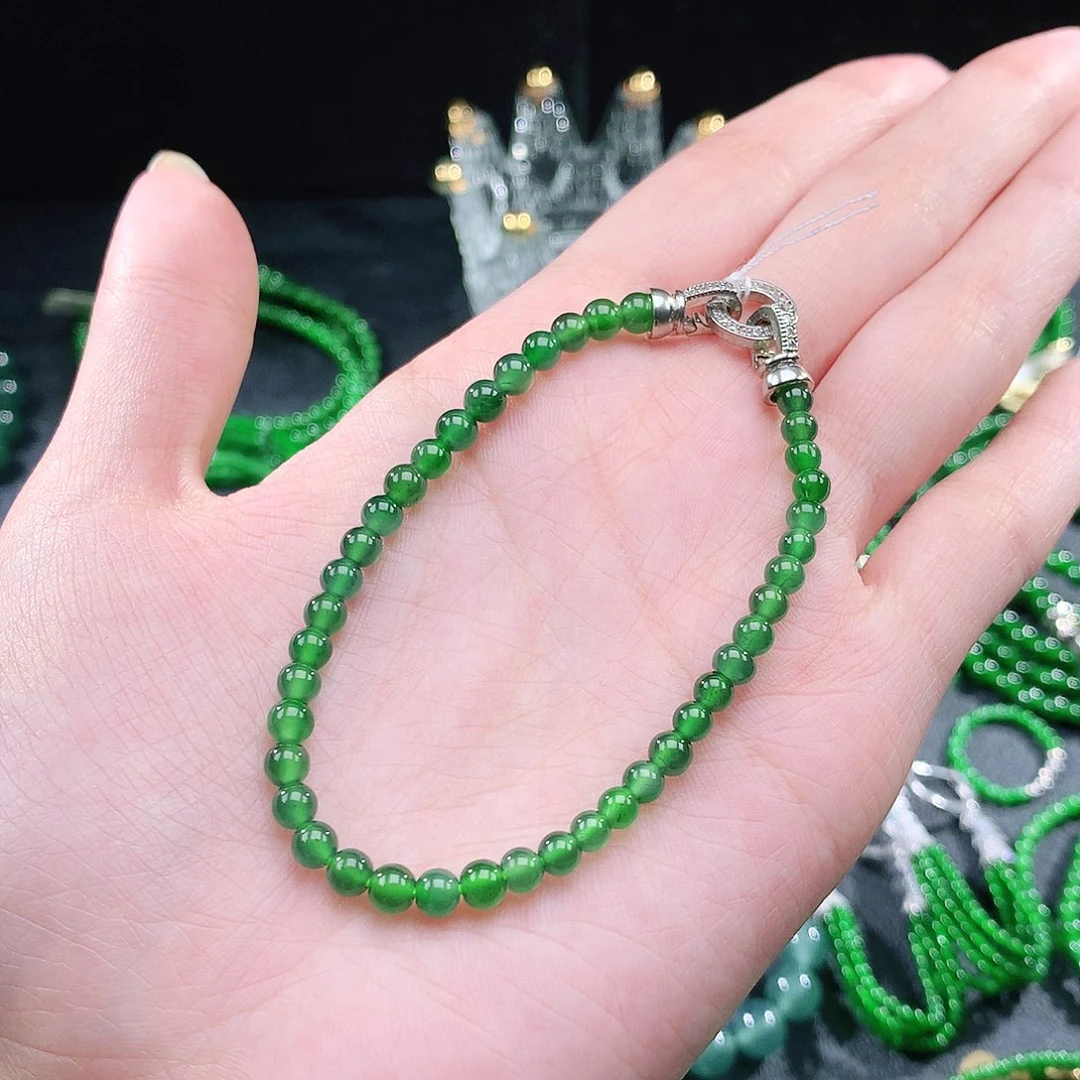 翡翠未镶嵌手串手链