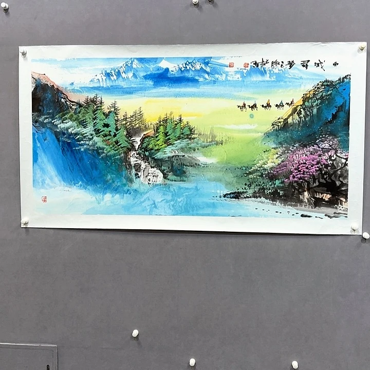 国画亲笔手绘放心去藏