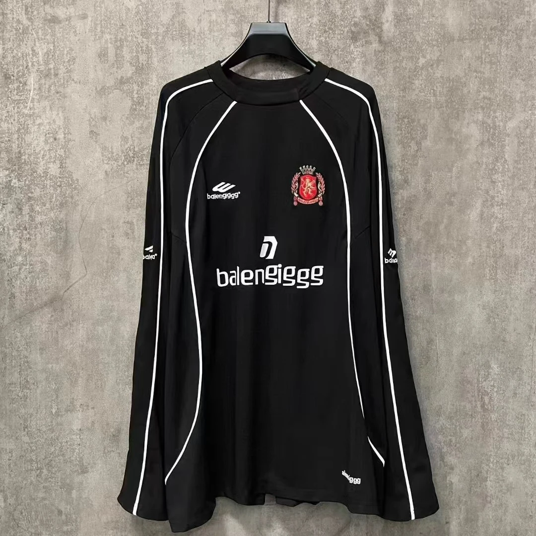 【香港立督&轻奢正品】巴黎风曼联3B刺绣LOGO足球服长袖男女春秋