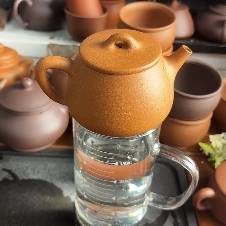 茶壶紫砂五彩段泥矮瓢200cc