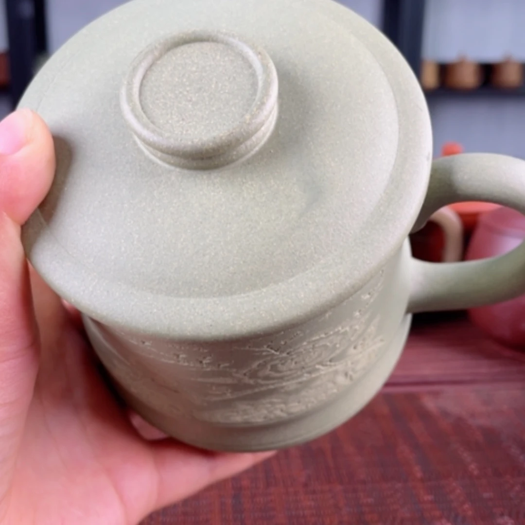 【闪购商品】茶杯紫砂宜兴原矿紫砂盖杯微瑕