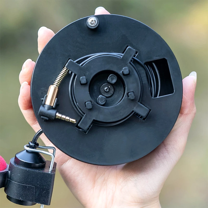 可视探鱼器收线轮盒卷线盒显示屏支架绕专用手摇装神器水下摄像头