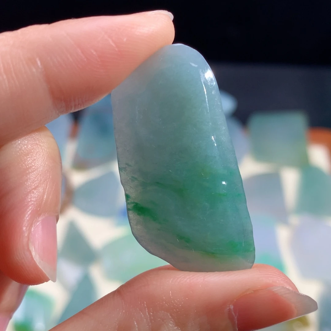 翡翠未镶嵌颈饰天然缅甸a货翡翠包邮