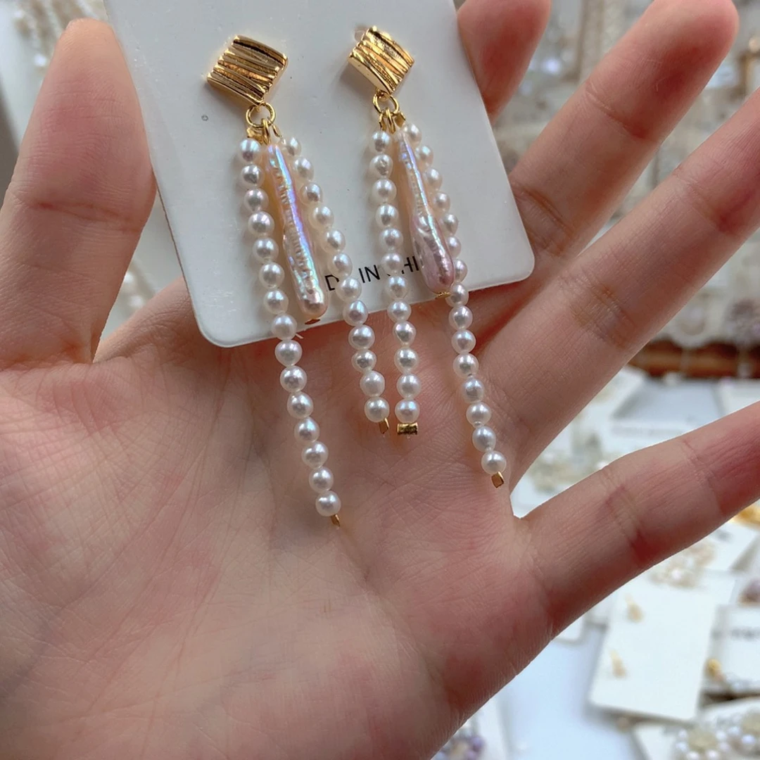 颈饰合金淡水珍珠