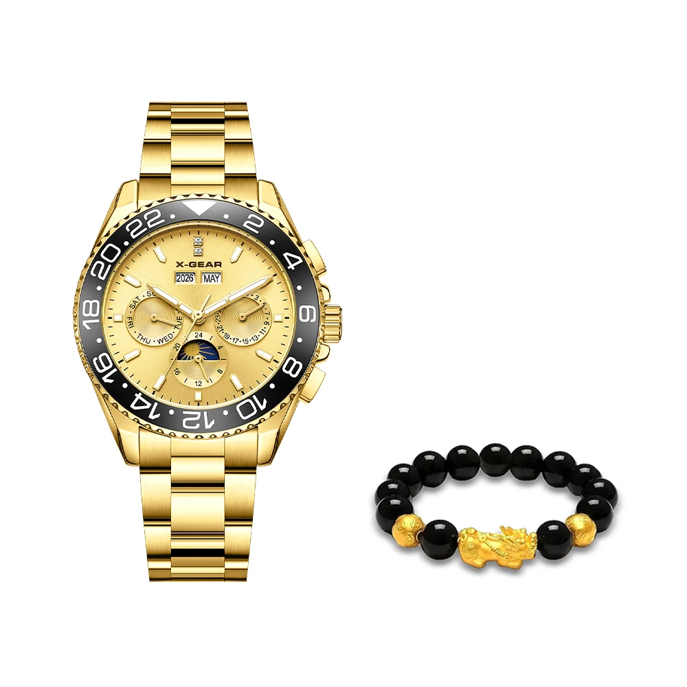 X-GEAR地表最强万年历可乐圈 全自动机械腕表86170