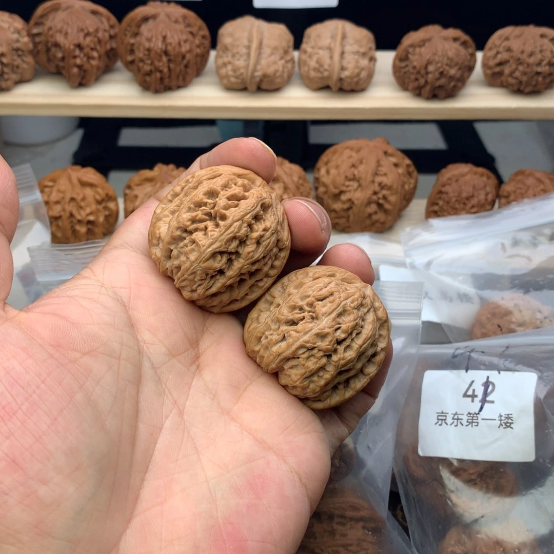 文玩核桃把件38尺全品无修大粗筋