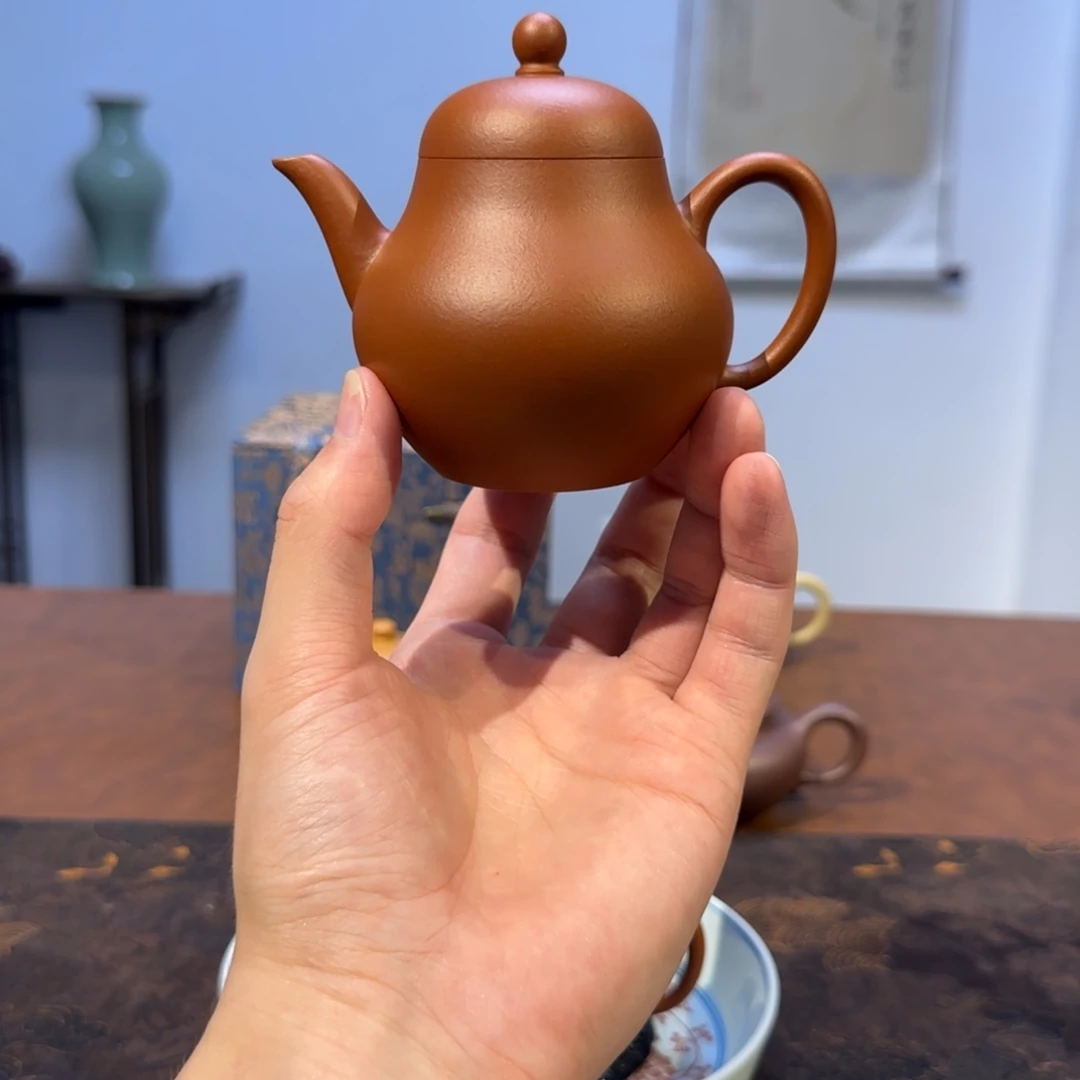 老***鱼茶壶紫砂高梨 生砂生料朱泥 150cc