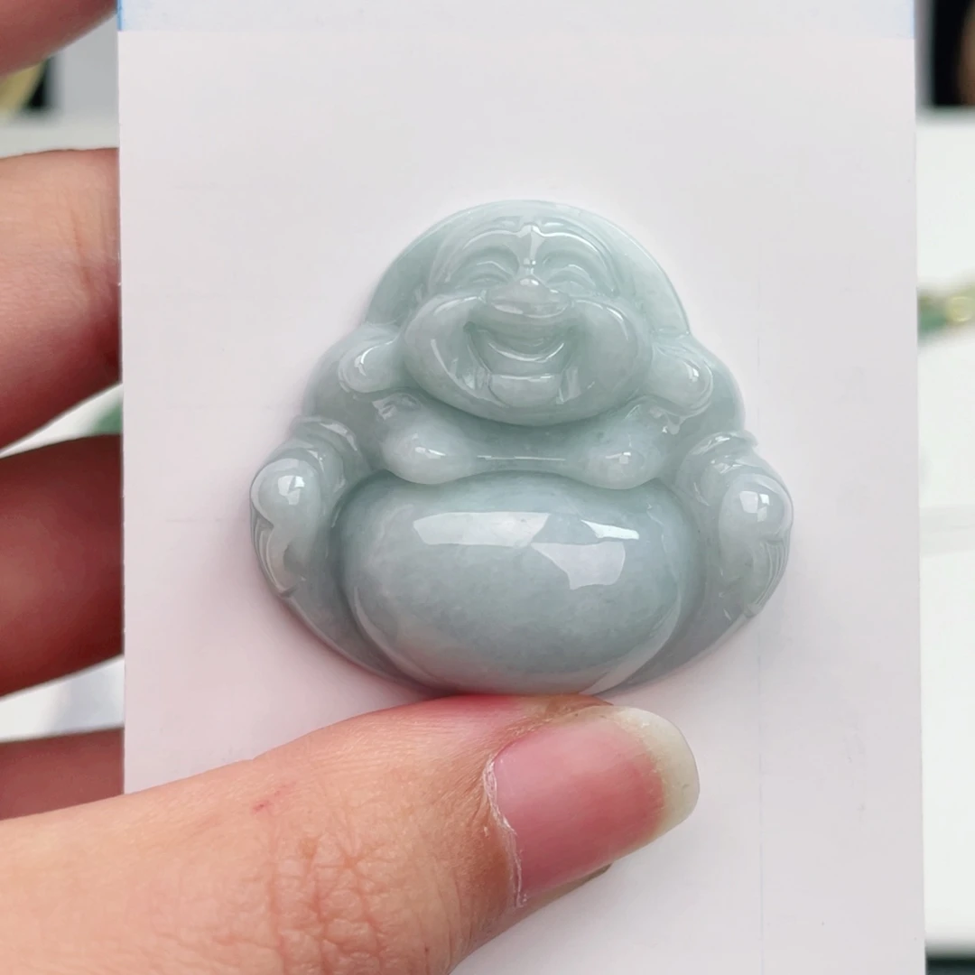 翡翠未镶嵌颈饰佛公（包容心）
