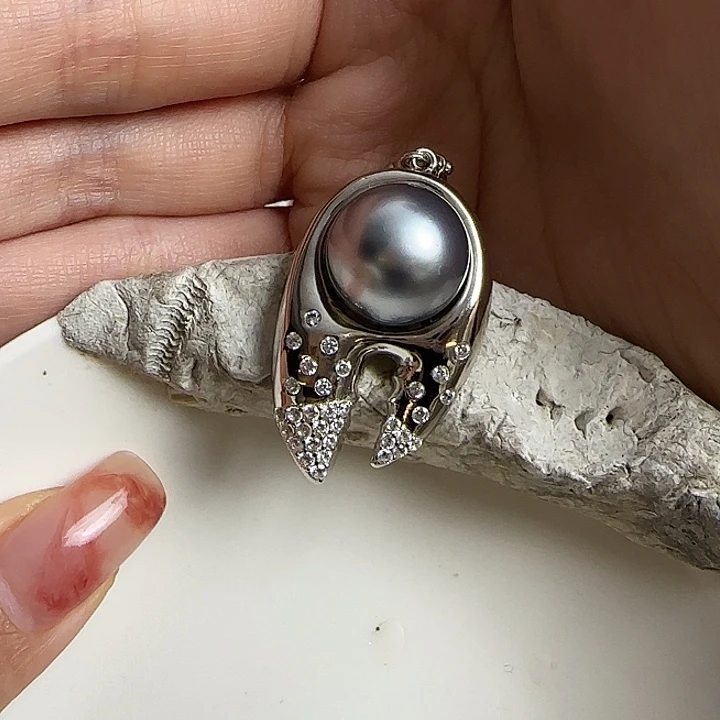 海水珍珠颈饰银S925镶嵌琳*