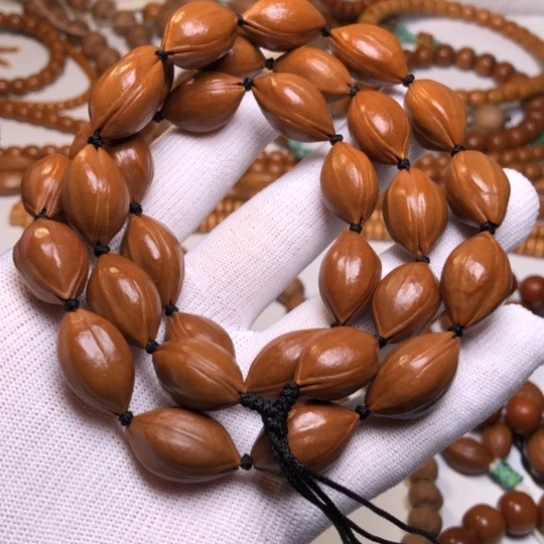 橄榄核手串1.3脖挂素核