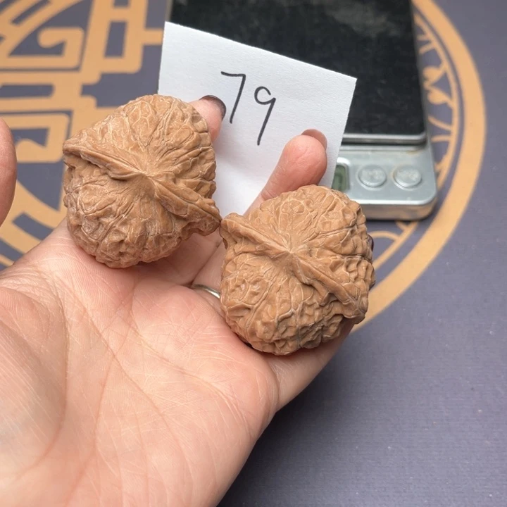 文玩核桃把件43南瓜墩