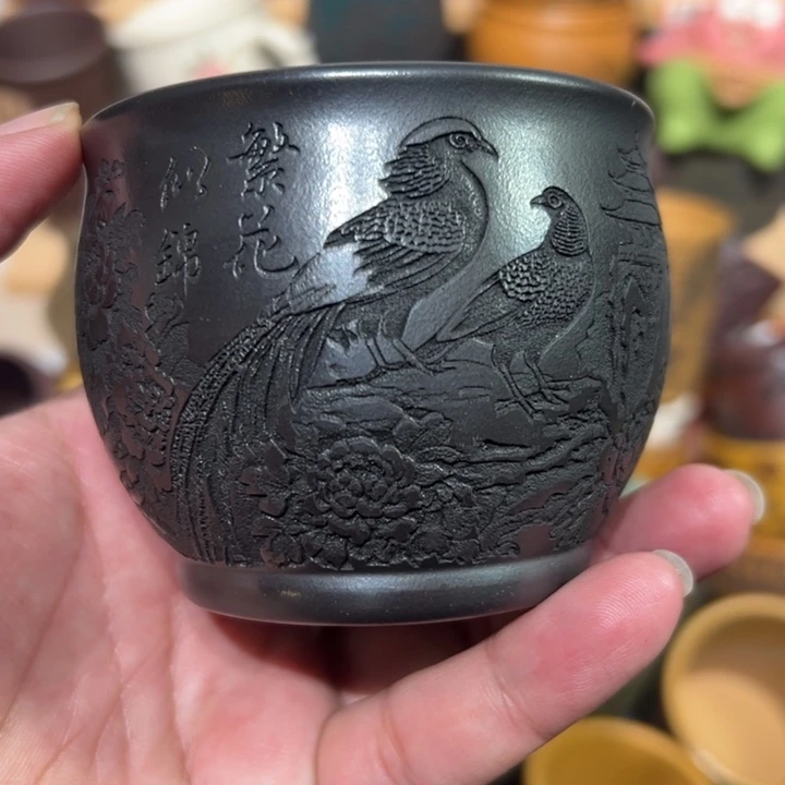 紫砂茶杯宜兴紫砂主人杯