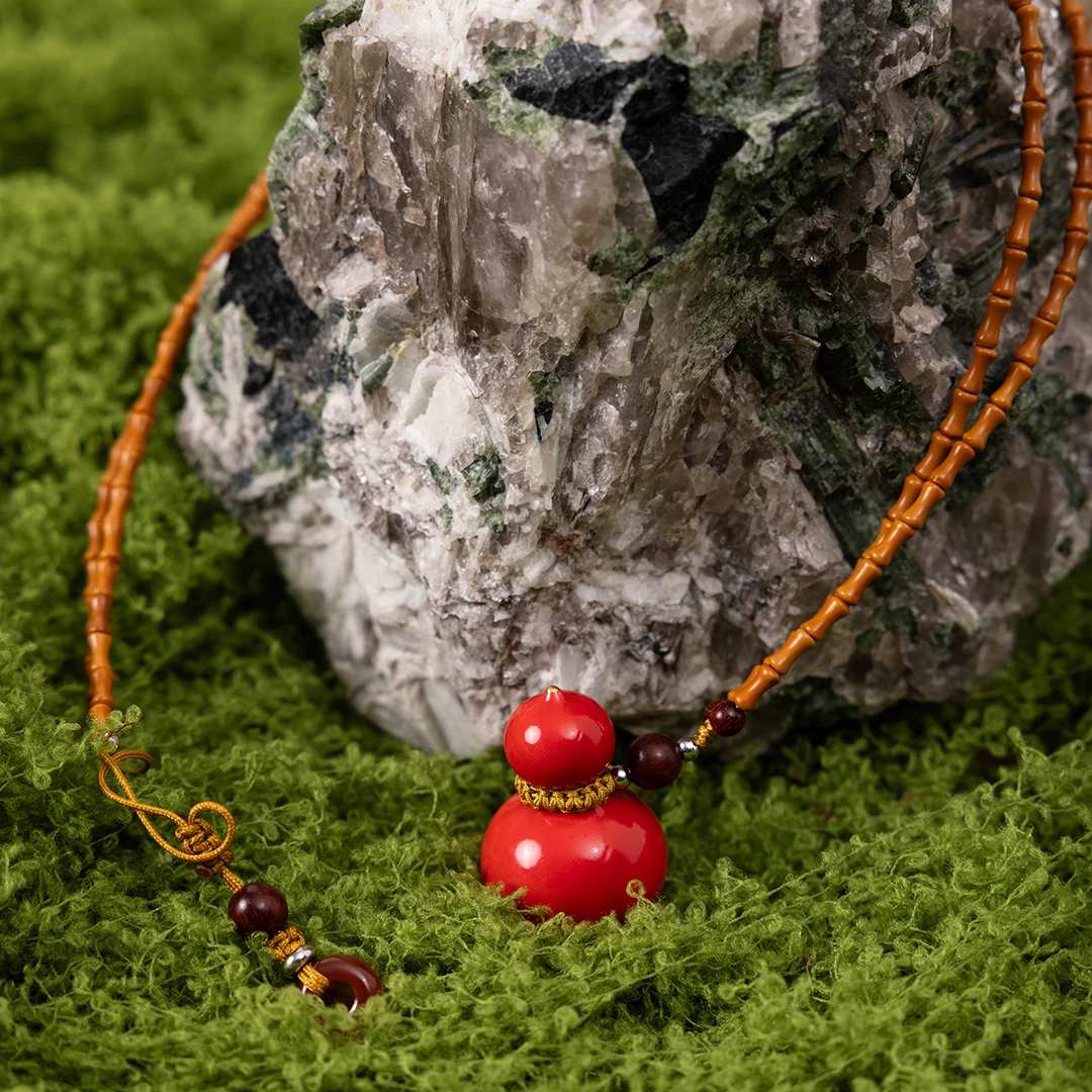 合金陶瓷吊坠 SHECAN【节节高升】新中式设计文艺锁骨链吊坠5DC018