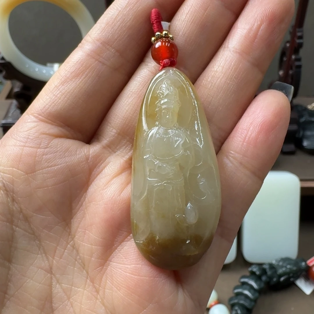 和田玉未镶嵌吊坠(不含链)