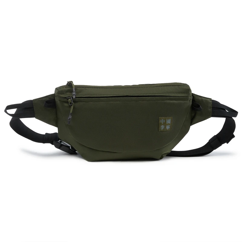 李宁新款vital系列男女同款时尚简约休闲百搭运动胸包ABDU245-B品