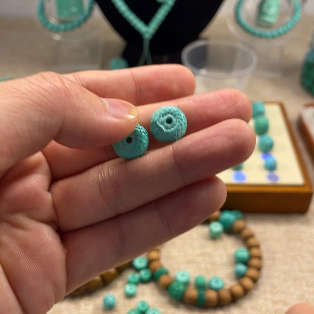 十堰手工雕刻配饰配珠，直径12