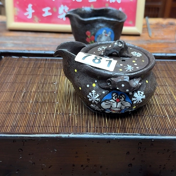 纯手工制作粗陶茶具
