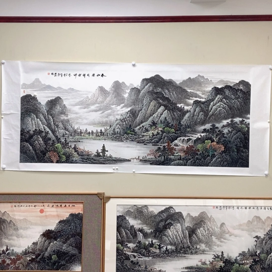 果***浓国画杜平小八尺精品佳作