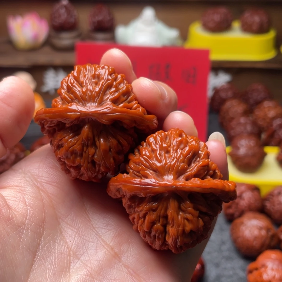 长***7文玩核桃吊坠文玩核桃 手把件 四座楼 44