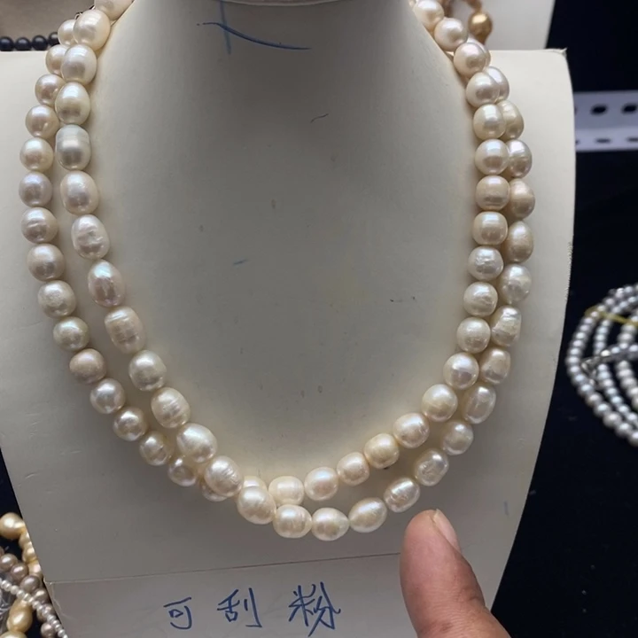 项链合金淡水珍珠