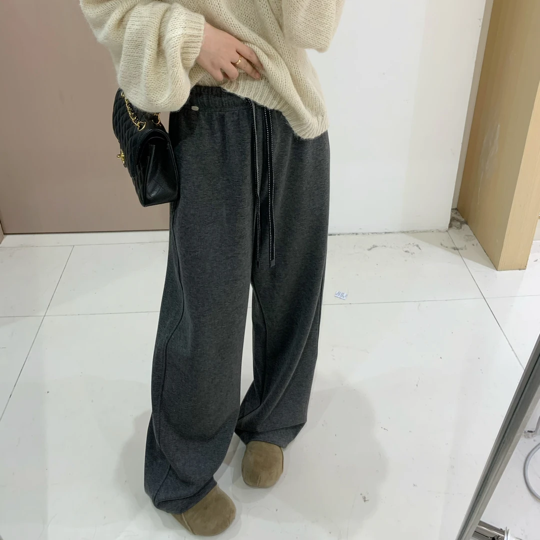 椿·予静【宽抽绳】休闲阔腿裤