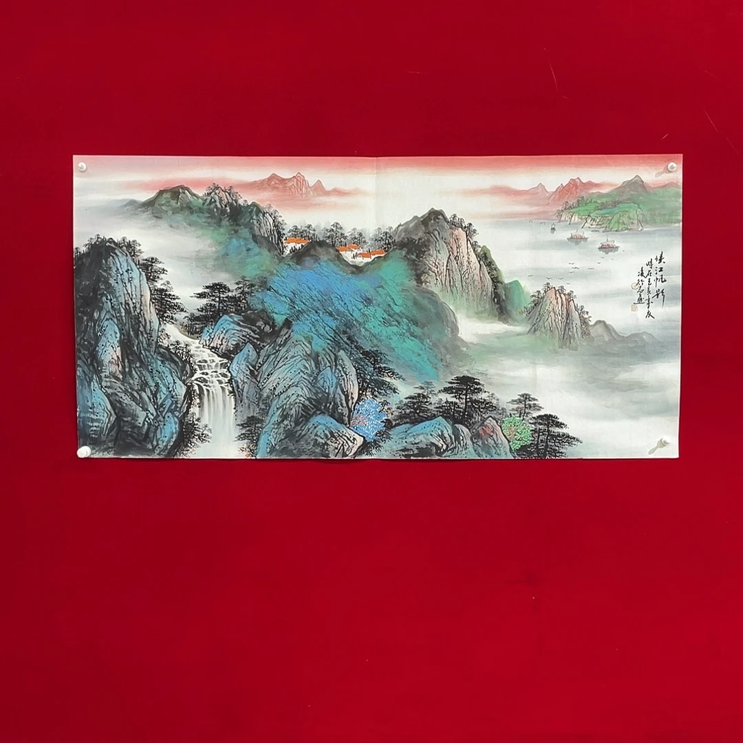 国画凌行志手绘作品