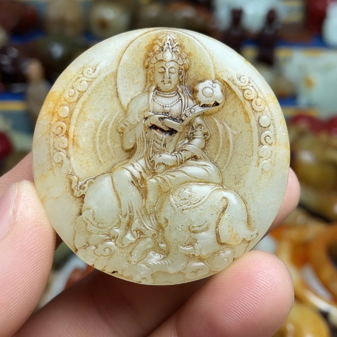 和田玉未镶嵌挂件