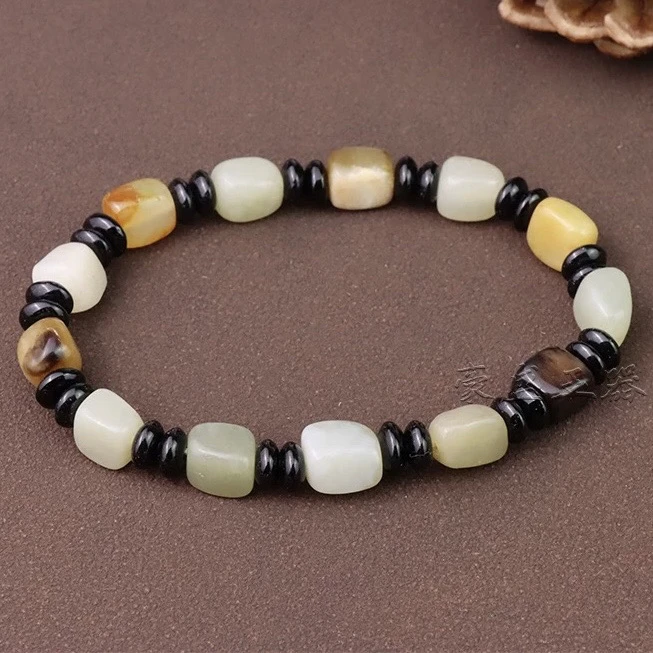 【天意珠宝阁】甄选新疆和田玉随型珠手串（多样性发货拍一发一）